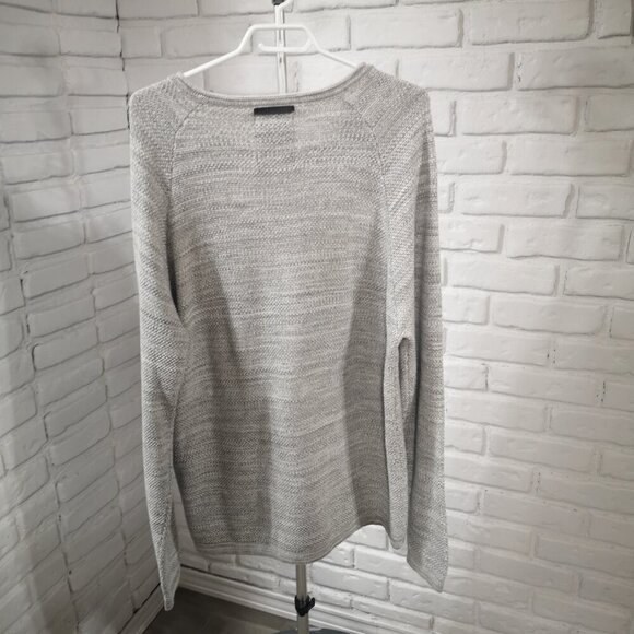 Projek Raw Men's Size XL Light Grey Straight loose Fit Round Neck Sweater - Picture 2 of 9